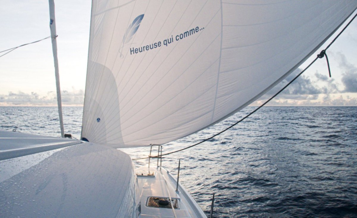 Voilier sous gennaker